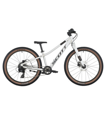 SCOTT Scale 400 2026 Alloy Silver – dětské MTB 24″ s pevnou vidlicí, 9 rychlostí